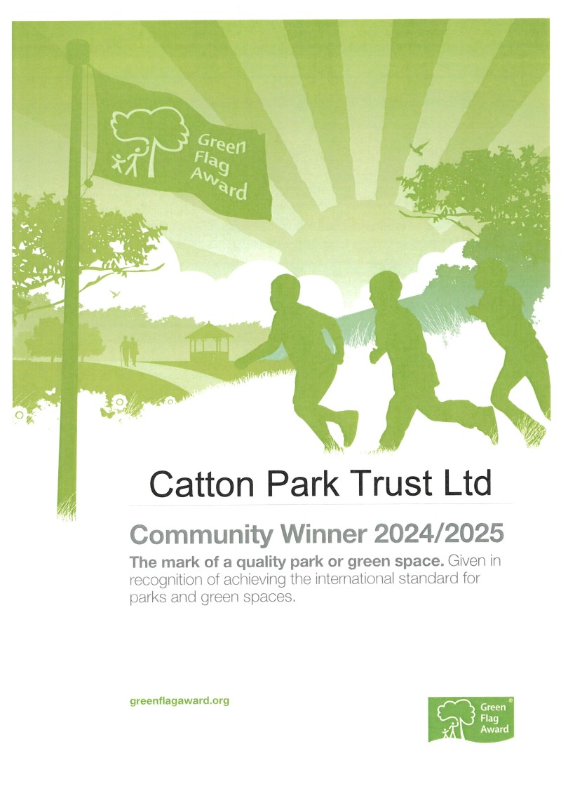 Catton Park Does It Again!  Winner of Green Flag Community Award 2024/25