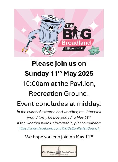 The Big Broadland Litter Pick - Old Catton - 11th May 2025